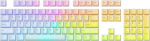 Glorious Gaming 115x Polychroma RGB Keycaps - lichtdurchl&auml;ssig f&uuml;r max. RGB, Cherry-Profil, &auml;&auml;rmiselt vastupidav pol&uuml;carbonat, Originalschrift, satte Akustik, US-Layout - Polychroma