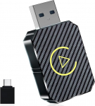 Traadita Carplay adapter, 2025 Upgrade traadita Android autoadapter, 2-in-1 traadita Carplay autopulga &uuml;hilduv, Plug & Play, &uuml;hildub autodega alates 2016. aastast ja iOS 10+.