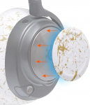 WC k&uuml;ljeplaadid Arctis Nova k&otilde;rvaklappidele Wicked Cushions | Sobib Arctis Nova Pro Wireless/Pro Wired/Nova Elite/Nova 7 / 7X / 7P jaoks | Gold Marble