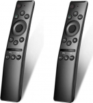 Universaalne kaugjuhtimispult k&otilde;igile Samsung TV LED QLED UHD SUHD HDR LCD HDTV 4K 8K Solar Curved Smart TV-dele koos otsetee nuppudega Netflixi, Prime Video, Hulu jaoks, 2 pakki