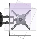 DY3255XZ TV seinakinnitus p&ouml;&ouml;rlev teler 32-50 tolli, 360&deg; reguleeritav klamber p&ouml;&ouml;rlev kallutus teleriekraanidele ja monitoridele kuni 19,8 kg, Max VESA 400 x 400 mm