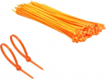 TERF&reg; Kabelbinder, fluoreszierend, oranž, 370 mm x 7,6 mm, Premium-Nylon, sicherer selbstschlie&szlig;ender Mechanismus, Kunststoffbinder f&uuml;r Zuhause, B&uuml;ro, Garten, Garage, Werkstatt, Heimwerker, 50 St&uuml;ck