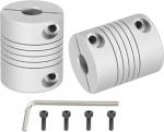 hankekaart Flexible Kupplungen, 6,35 mm kuni 8 mm, Gelenkverbinder aus Aluminiumlegierung, flexible Wellenkupplungen, Motorkupplung mit Schraubenschl&uuml;ssel f&uuml;r 3D-Drucker, CNC-Maschinen, DIY-Encoder