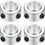 hankekaart Schaftmanschette aus Aluminiumlegierung, 5/16 Zoll ID 5/8 Zoll Au&szlig;endurchmesser, 0,95 cm Dicke, Bohrungswellen-Verriegelungsmanschetten f&uuml;r Getriebebauungen, Werkzeugmaschinen