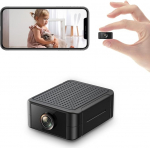 Liretope Mini Camera, 4K HD WiFi Surveillance Camera Indoor for Live Transmission Mobile Phone App, WiFi Camera Night Vision Camera with Motion Sensor / Long Battery Life / Cloud Storage Plate