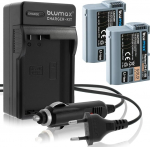 2 x Blumax aku &uuml;hilduv Nikon EN-EL15b [2040mAh] + laadija EN-EL15c EN-EL15a EN-EL15 EN-EL15 jaoks D500 D800 D850 D7200 D7500 - Z8 Z7 II Z6 II Z5 Zf