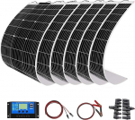 200 W paindlik p&auml;ikesepaneelide komplekt 2 t&uuml;kki 100 W 18 V monokristalliline p&auml;ikesemoodul + 20 A USB kontroller off grid jaht RV auto paat haagissuvila 12 V aku laadimiseks (200)