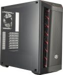 Cooler Master MasterBox MB511 - ATX PC korpus v&otilde;rkfrontiga, v&otilde;idus&otilde;idu disainiga &otilde;hu sisselaskeavad, l&auml;bipaistev k&uuml;lgsein, paindlikud &otilde;huvoolukonfiguratsioonid - punane aktsent