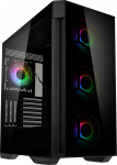 Kolink Observatory Z ARGB E-ATX Midi Tower arvutikarbid, 4 eelpaigaldatud ARGB ventilaatorit, m&auml;ngude arvutikarbid AIO jahutuseks, arvutikarbi RGB, arvutikarbi klaas, arvutikarbi klaas