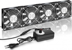 RUIZHI 480 mm korpuseventilaator 12 V PC ventilaator - arvutiventilaator reguleeritava tuule kiirusega, AC 220 V - 240 V, 2750 RPM, PC s&uuml;learvuti, TV, raadio, ruuter, neli rida