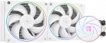 Thermalright Aqua Elite 240 White ARGB V2 vedeliku CPU jahuti, topelt PWM ventilaatorid 2000 rpm kiirusega, 240 arvuti CPU vesijahuti, AMD/AM4/AM5 ja Intel LGA1150/1151/1200/2011/1700 jaoks