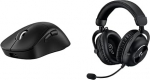 Logitech G PRO X SUPERLIGHT 2 DEX LIGHTSPEED traadita m&auml;nguhiir, 32K DPI andur ja USB-C laadimisfunktsioon + PRO X 2 LIGHTSPEED traadita m&auml;nguh&auml;&auml;l, eemaldatav mikrofon, 50 mm grafeen, must