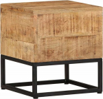 vidaXL J&auml;medast mangopuidust k&uuml;ljelaud Industrial Style kohvilaud &Ouml;&ouml;laud elutoa laud kohvilaud teelaud diivanilaud 30 x 30 x 33 cm
