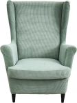 HAOYONG Jacquard Wingback Chair Cover Paksendav Wing Chair Covers Set of 2 Stretch Chair Slipcovers Non-Slip tugitooli kaitsja Cover elastse alusega