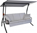 Angerer Freizeitm&ouml;bel GmbH Loft Sun Hollywood kiik - Garden Swing Made in Germany - Kiik istumiseks, lamamiseks ja l&otilde;&otilde;gastumiseks - sisaldab voodifunktsiooni - lihtne kokkupanek (beež)