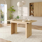 ModernLuxe pikendatav s&ouml;&ouml;gilaud 140-180cm, s&ouml;&ouml;gilaud 6-8-kohaline ristk&uuml;likukujuline tammepuust k&ouml;&ouml;gilaud, 30mm lauaplaat, T-jalgadega kaasaegne s&ouml;&ouml;gilaud