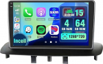 4+64G Android Autoradio mit Bildschirm f&uuml;r Renault Megane 3 2009 2010 2011 2012 2013 2014 Wireless Carplay, Autoradio mit Navi 9 Zoll Incell Bildschirm Android Auto/FM/RDS/R&uuml;ckfahrkam
