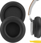 Geekria QuickFit asendusk&otilde;rvapadjad Bang & Olufsen Beoplay H4, H6, H7, H9, H9i, HX, Portal k&otilde;rvaklappide k&otilde;rvapadjad, k&otilde;rvaklappide k&otilde;rvapadjad, k&otilde;rvaklappide kattekomplektid (must / ilma plastklambrita)