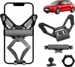 TTCR-II &uuml;hildub mobiiltelefoni hoidjaga Audi A1 8X 2010 2011 2012 2013 2014 2015 2016 2017 2018, A1 nutitelefoni hoidja 360&deg; p&ouml;&ouml;ratav reguleeritav reguleeritav ventilatsiooni v&otilde;rega auto telefoni hoidja Audi tarvikud