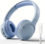 Bluetooth k&otilde;rvaklapid &uuml;le k&otilde;rva HiFi Stereo kokkupandavad Bluetooth 5.3 juhtmevabad k&otilde;rvaklapid 3,5 mm &uuml;hendusega, rasked bassid &uuml;le k&otilde;rvaklappide reisimiseks spordi kontorisse (sinine)