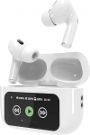 Gembird GMB-Audio BT TWS k&otilde;rvaklapid LCD-ekraaniga ja aktiivse m&uuml;rasummutusega, valge - Premium juhtmevabad k&otilde;rvaklapid muusikaks ja k&auml;ed-vabadeks k&otilde;nedeks, &uuml;hilduvad nutitelefonide, tahvelarvutite ja muuga