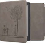 kwmobile Kaitsekott Kobo Aura H2O Edition 2 eReader'ile Faux Leather eReader &uuml;mbris automaatse puhkefunktsiooniga Dandelion Love halliga