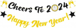 Head uut aastat koos 2023 Banner Bunting uusaasta &otilde;htu must kuld Glitter taustaga peo dekoratsioonide jaoks