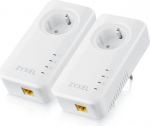 Zyxel G.hn 2 Powerline Kit Ethernet adapter - l&auml;bip&auml;&auml;s, Gigabit, Plug and Play, 8K sisu voogedastus 2 tk [PLA6457]