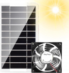 Solarbetriebener Ventilatorl&uuml;fter, monokristallines Silikon 6-Zoll-Auspuffventilator, 30 W wetterfester Solarventilator f&uuml;r Haustiere, RV-Power-L&uuml;fter f&uuml;r H&uuml;hnerhaus, Solardachbel&uuml;ftung,