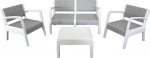 Shaf Miami aia/terrassi komplekt, kivi, 120 x 69 x 49cm
