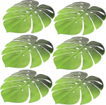6 Monstera lehe lauamattide pakett, mis on valmistatud EVA libisemisvastasest soojusisolatsioonist, mis on kiiresti kuivav ja pestav peorestorani ja s&ouml;&ouml;gisaali jaoks.