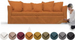 comfortly Holmsund 3 istekohaga diivanivoodi kattekate asendamine Slipcover Heavy Duty 10 tk pehme vastupidav pestav kangas, mida on lihtne puhastada ja vahetada (Crown - Amber)