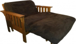 OctoRose Double Bed Slipcover 39" x 75" x 8" 3-poolne t&otilde;mblukk klassikaline pehme Micro Suede Futon Cover Diivan Daybed Matratsi Protector (Chocolate Brown,