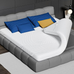 Madratsi pealisplaat 120 x 200 cm Memory Foam - Mugav madratsi pealisplaat 5 cm Visco Foam Ergonoomiline tugi Box Spring voodile Motorhome diivanvoodile Non-Slip Bands CertiPUR-EU & Oeko-Tex