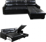 3 in 1 kompaktne nahast diivan Diivan Lounge diivanvoodi koos trundle voodi ja suure hoiuruumiga Kodune lamamistooli diivan Kodune elutoa m&ouml;&ouml;bel 27716886 cm