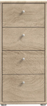 Forte Tempra 2 kapp 4 sahtliga, puidust, Sonoma tammepuust, S x K x M: 38,6 x 85,5 x 34,8 cm.
