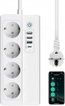 ZigBee mitme USB C pistikupesa, ZigBee Power Strip &uuml;lepingekaitse 3 USB 18 W ja 1 USB C 20 W, &uuml;hildub Phililips HUE Alexa Google Home'iga, n&otilde;uab ZigBee Gateway Hubi, 16 A