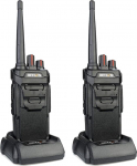 Retevis RT648 Walkie Talkie, IP67 veekindel, litsentsivaba PMR446 Professional Walkie Talkie, laetav, VOX Squelch pikamaa, 2-suunaline raadio (Pack of 2, must)