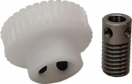 Pinion Gear 1 Piece 0.8 Module 1 to 34 Gear Worm Gear Set, 0,8 m, 35 hammast, POM Worm Gear 6 mm puuriga, Turbine Rod Drive Mechanism (12 mm Bore)
