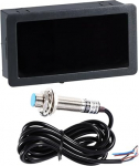 PRETYZOOM LED Tachometer with NPN Hall Sensor, Precise Measurement Data, Easy Installation for Devices for Flush Mounting for Engines, Machines