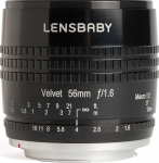 Lensbaby lb Connector V56BF Velvet 56 Lens for Fuji X schwarz