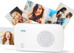 HPRT Mini fotoprinter nutitelefonile (5 x 7,6 cm), traadita pildiprinter nutitelefonile, kaasaskantav fotoprinter iPhone'ile, kohene termosublimatsioonitehnoloogia, Bluetooth (valge/hall)