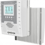 OOYCYOO MPPT 40A Solar Charge Controller 24V 12V Auto Max 100V DC Input Solar Controller with LCD Display and Temperature Sensor, Works for Sealed, Gel, Flooded and Lithium