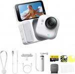 Insta360 GO Ultra Lifestyle Bundle - v&auml;ike 4K Vlogimise kaamera, k&auml;ed-vabad, POV-kaamera, 1/1.28-tolline sensor, 53 g kerge veealune kaamera, 156&deg; FOV, 200 min aku, kaasaskantav action-kaamera spordiks, Vlogiks
