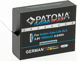 PATONA Platinum aku Action Cam Life SL5, 1800 mAh 6,84 Wh Li-Ion aku, 3,8 V k&otilde;rgtehnoloogiline aku, BMS kaitses&uuml;steem, kaasaegne kiibitehnoloogia, 28 g