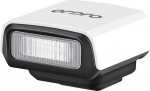 ORDRO FL-10 Mini Camera Speedlite v&auml;lklambi Fuji/Sony/Nikon/Canon, digitaalsete filmikaamerate jaoks, kaasaskantav mini v&auml;lklambi DSLR kaameratele (valge)