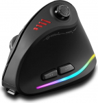 zelotes juhtmevaba Bluetooth hiir koos Joystickiga, 24,000 DPI, 11 programmeeritavat nuppu, RGB, USB optiline m&auml;nguhiir, traadita, vertikaalne ergonoomiline traadita hiir s&uuml;learvutile, arvutile, tahvelarvutile, must