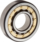 FAG NJ2318E-M1-C3 Cylindrical Roller Bearing, Single Row, Straight Bore, Removable Inner Ring, Flanged, High Capacity, Brass/Bronze Cage, C3 Clearance, Metric, 90mm ID, 190mm OD, 64mm Width