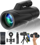 12X42 Monokular Teleskop High Power Monokular f&uuml;r Erwachsene mit BAK4 Prismen, FMC Objektiv, Smartphone Halterung & Stativ, Wasserdichtes Monokular f&uuml;r Vogelbeobachtung, Wandern, Jagd, Camping