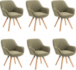 MEUBLE COSY p&ouml;&ouml;rlevad s&ouml;&ouml;gitoolid, 6 tooli, k&ouml;&ouml;gitoolid, polsterdatud toolid, p&ouml;&ouml;rlevad toolid k&auml;etoega, tugitool, meigitool, valmistatud kangast, t&auml;ispuidust jalad s&ouml;&ouml;gituppa, elutuppa.